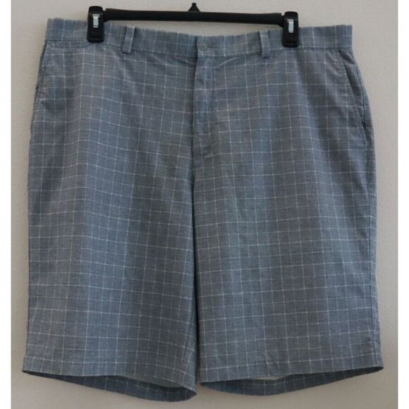 Nike 639801 088 Men's Sz 40 Gray Plaid Dri-Fit Tour Performance Golf Shorts - Picture 1 of 9